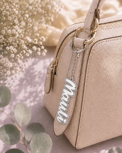 Candy name keychain in Marble