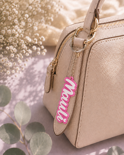 Candy name keychain in Pink