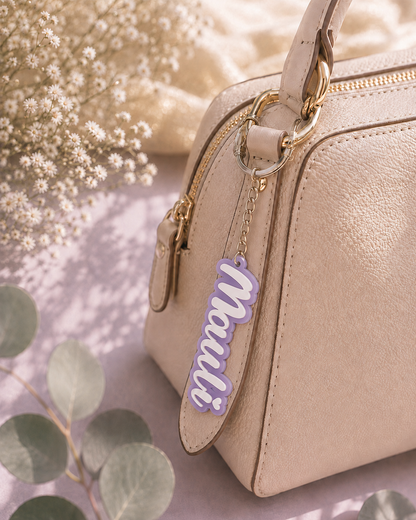 Candy name keychain in Purple