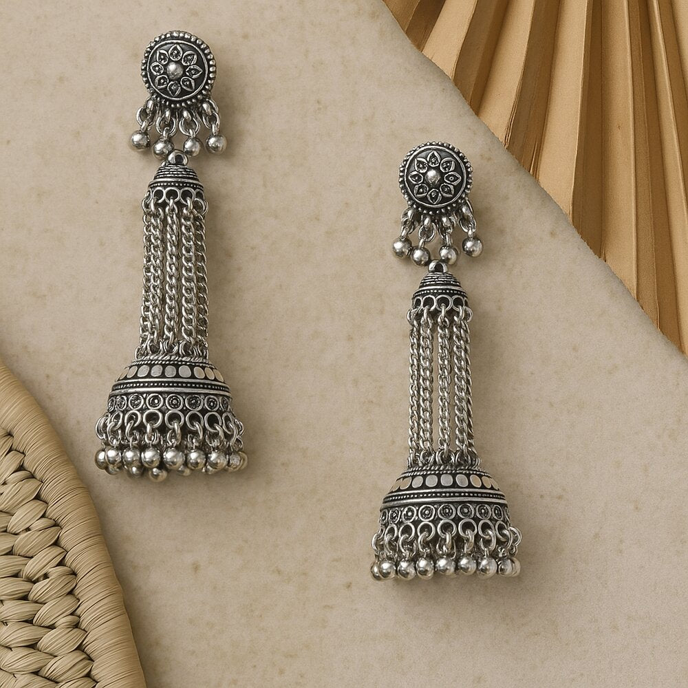Oxidised Earrings - N011