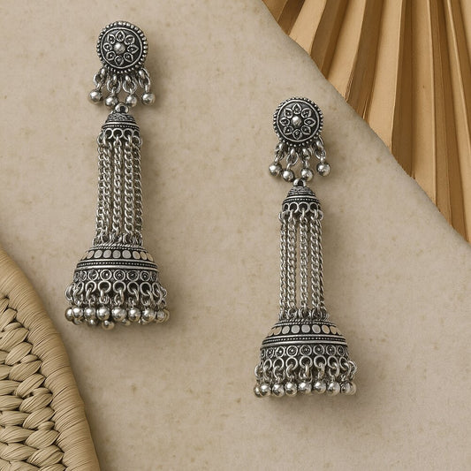 Oxidised Earrings - N011