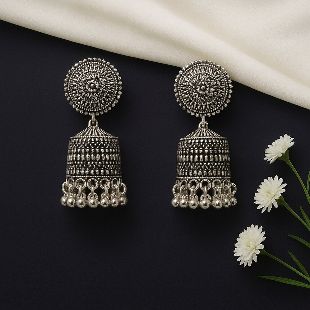 Oxidised Earrings - N012