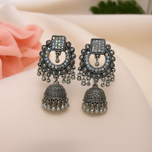 Oxidised Earrings - N013