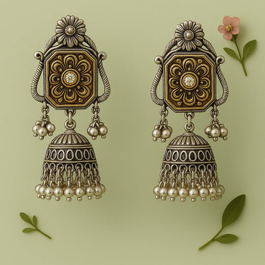 Oxidised Earrings - N017