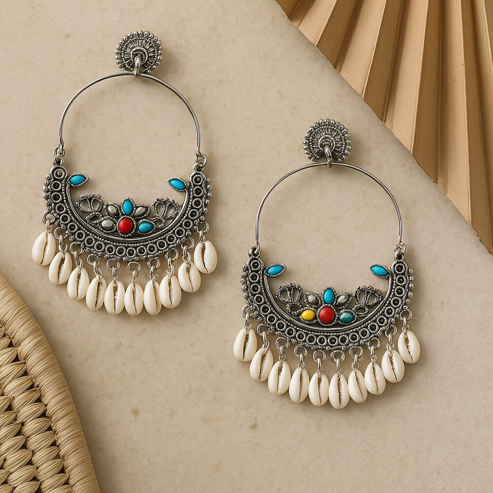 Oxidised Earrings - N018