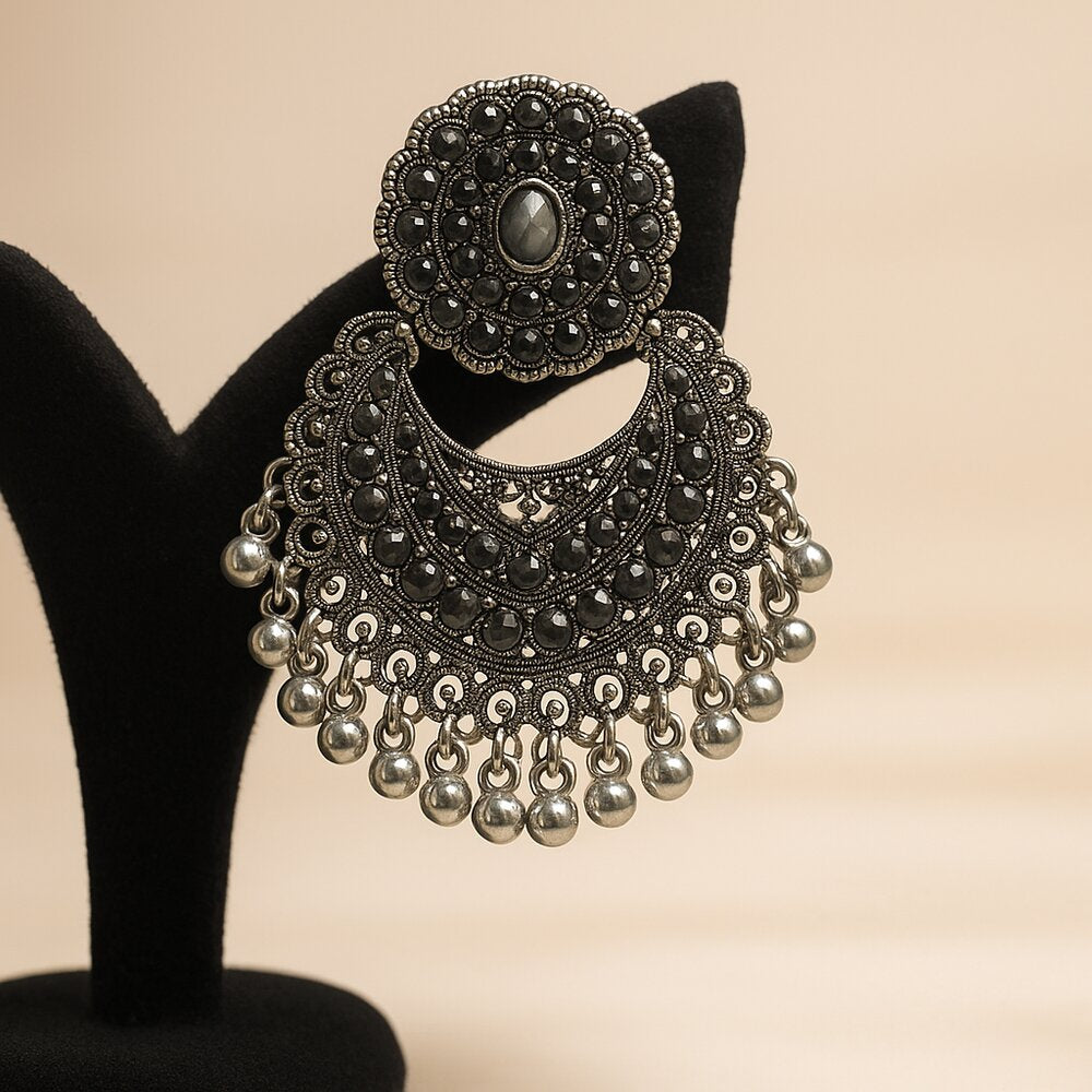 Oxidised Earrings - N002