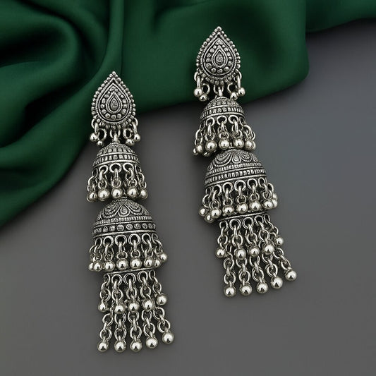 Oxidised Earrings - N021