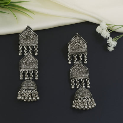Oxidised Earrings - N022