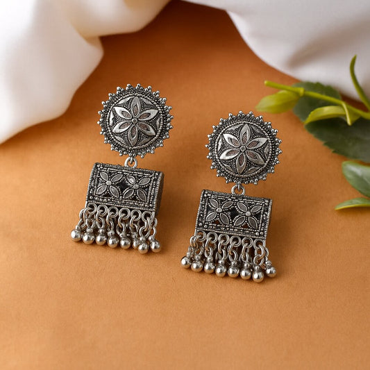 Oxidised Earrings - N023