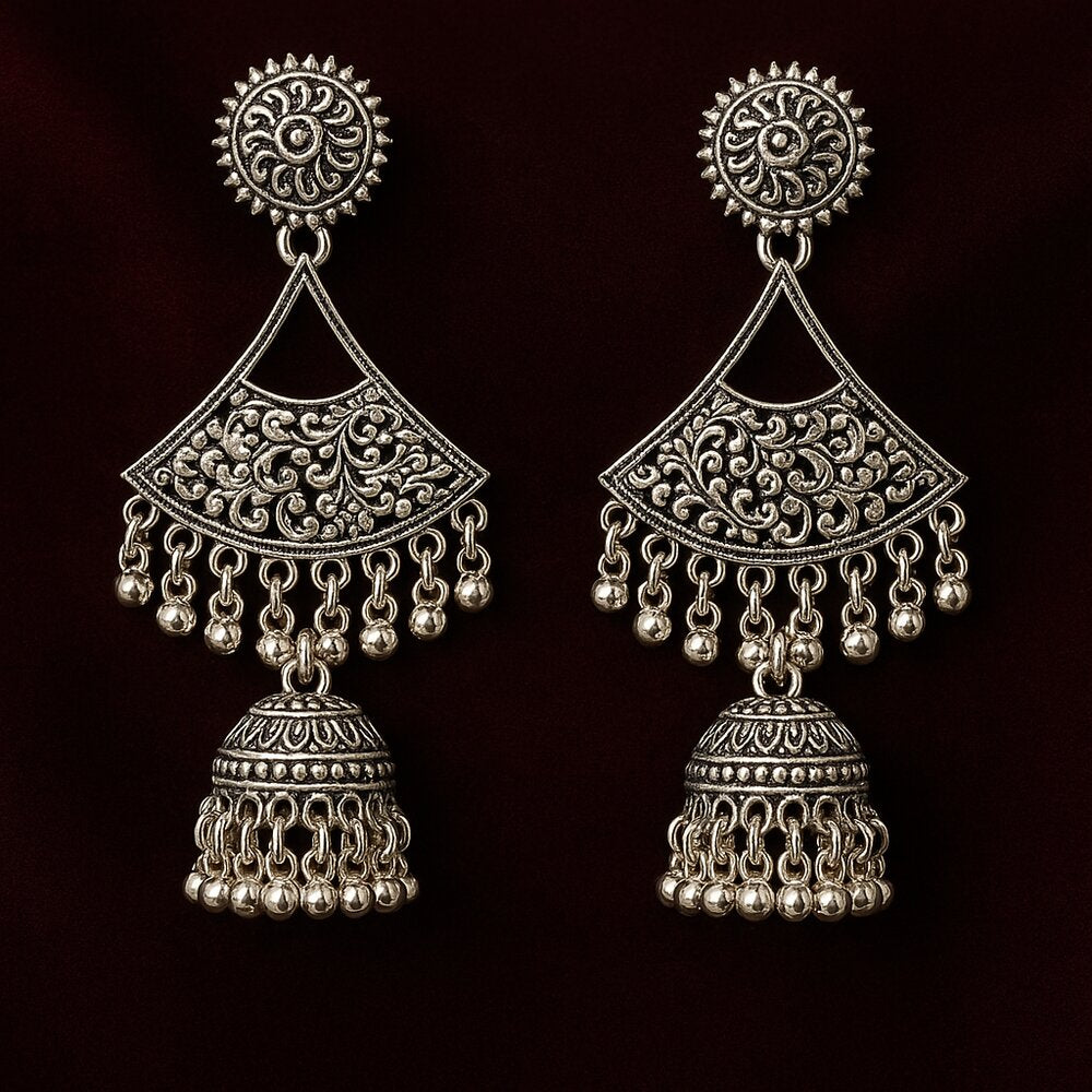 Oxidised Earrings - N025