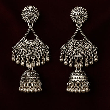 Oxidised Earrings - N025