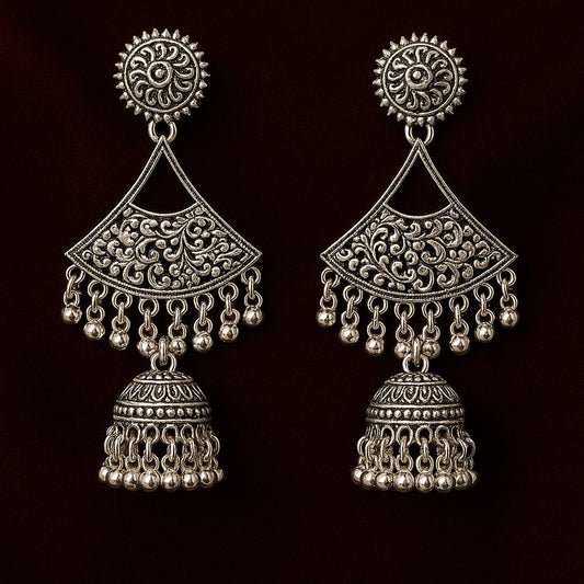 Oxidised Earrings - N025