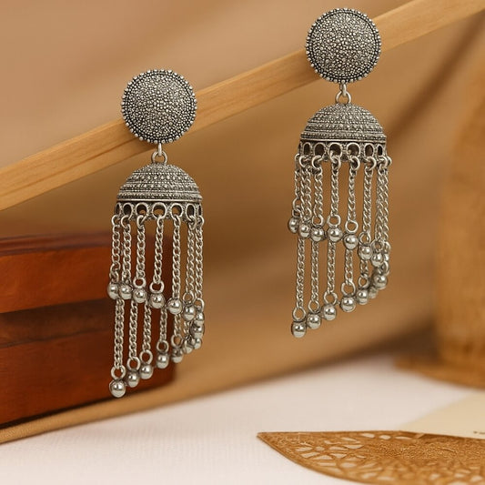 Oxidised Earrings - N026