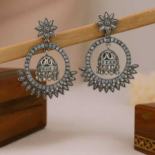 Oxidised Earrings - N028