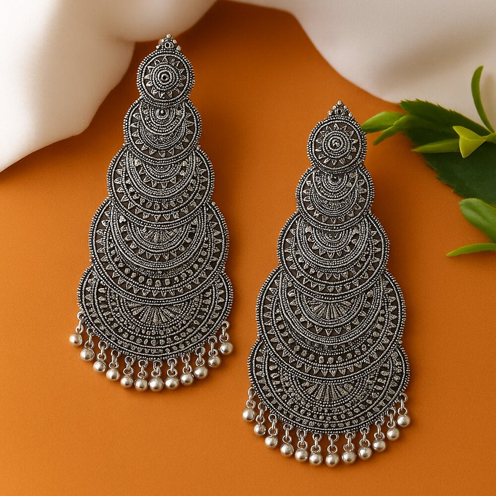 Oxidised Earrings - N031