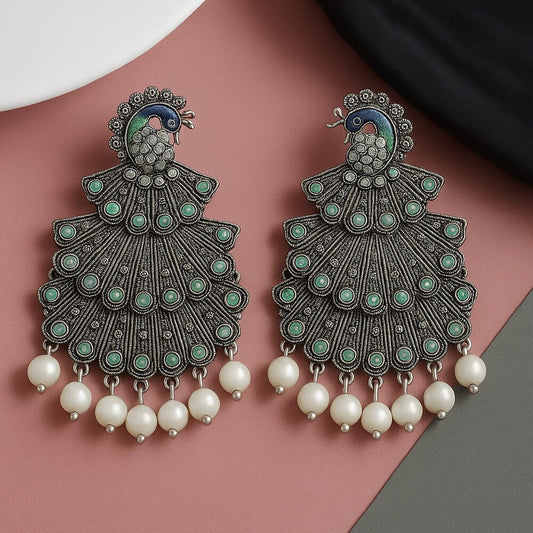 Oxidised Earrings - N033