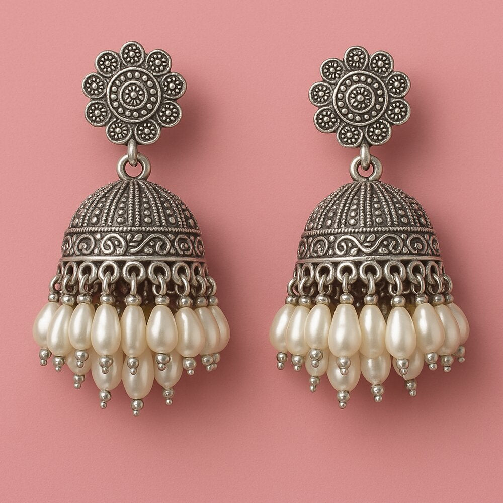 Oxidised Earrings - N036