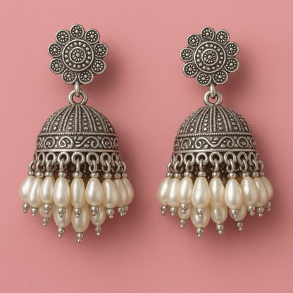 Oxidised Earrings - N036