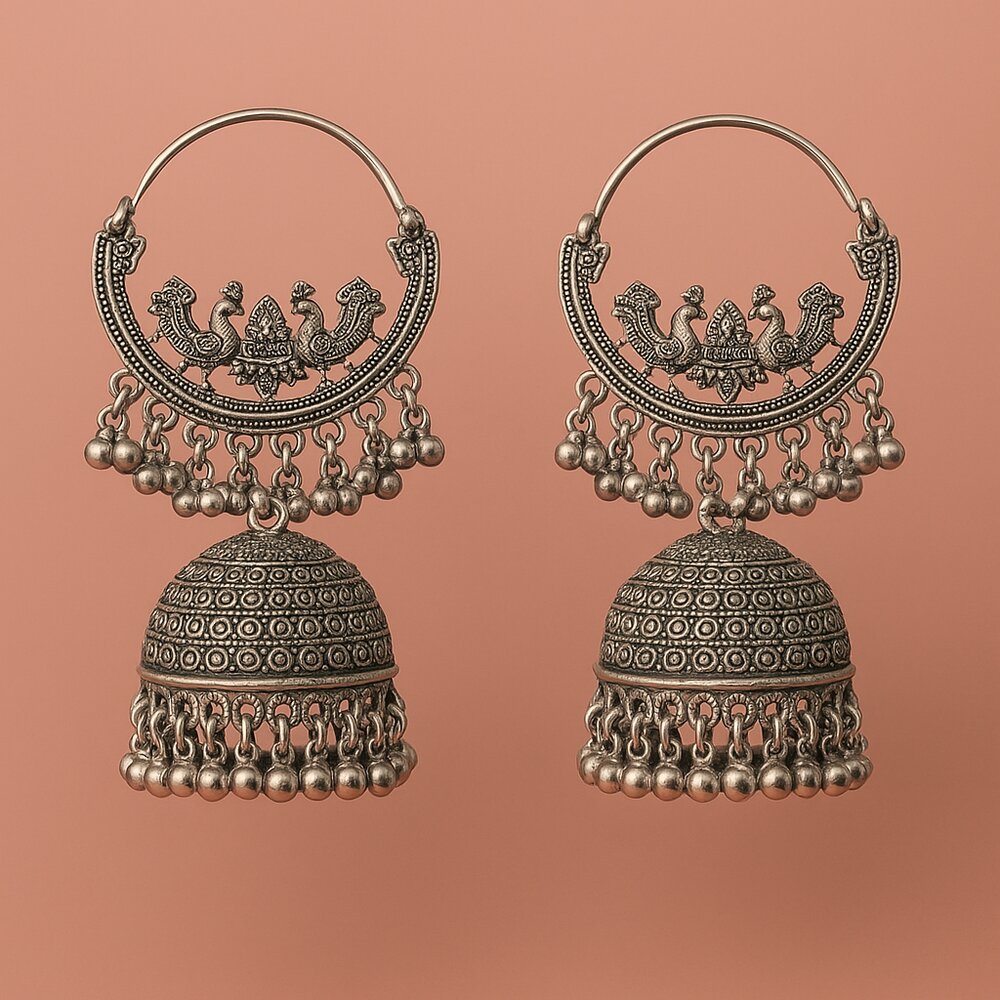 Oxidised Earrings - N037