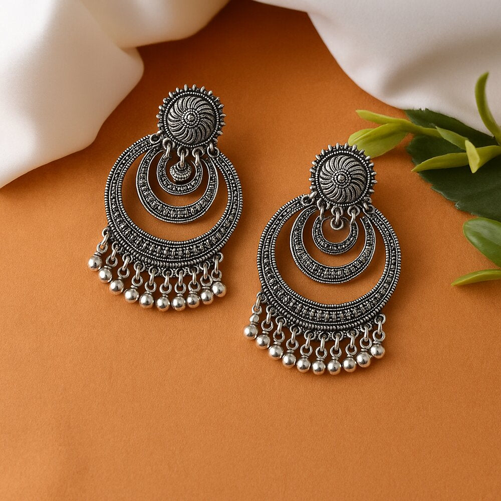 Oxidised Earrings - N005