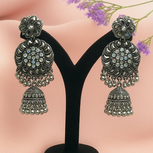 Oxidised Earrings - N008