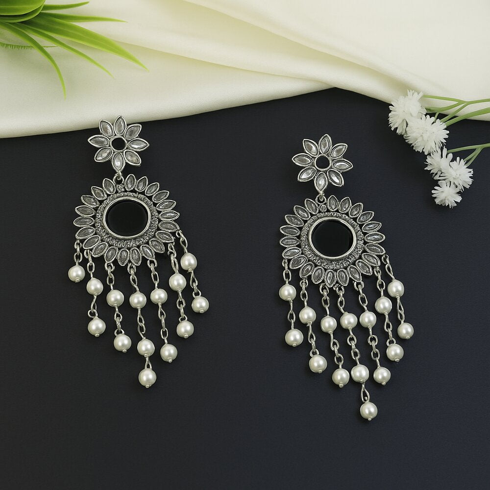 Oxidised Earrings - N009