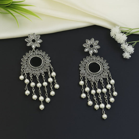 Oxidised Earrings - N009