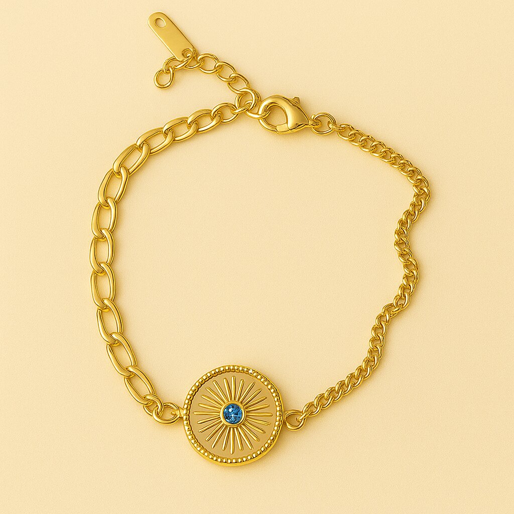 Gold Charm Bracelet - B004