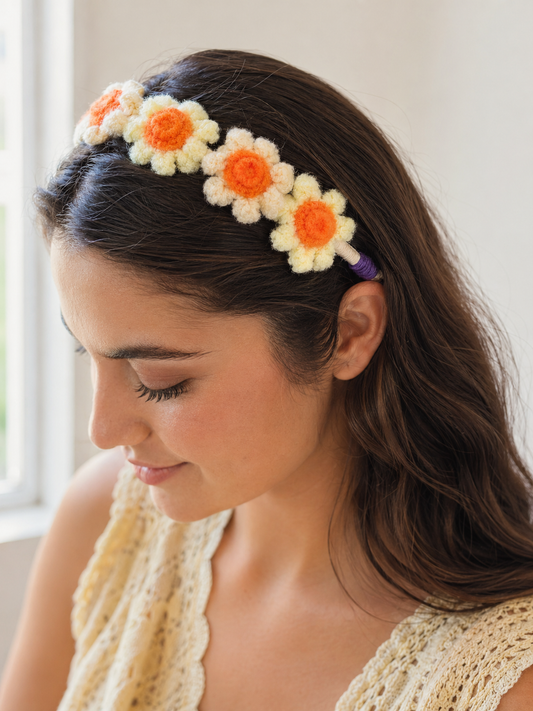 Daisy Hairband on Model