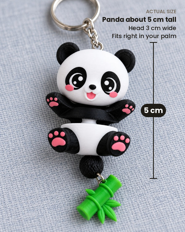 Wiggly Panda Keychain & Bag Charm