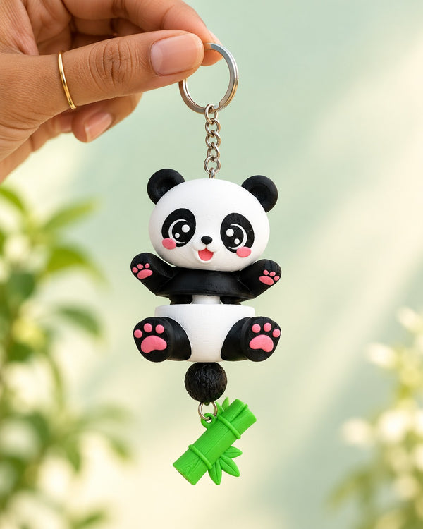 Wiggly Panda Keychain & Bag Charm