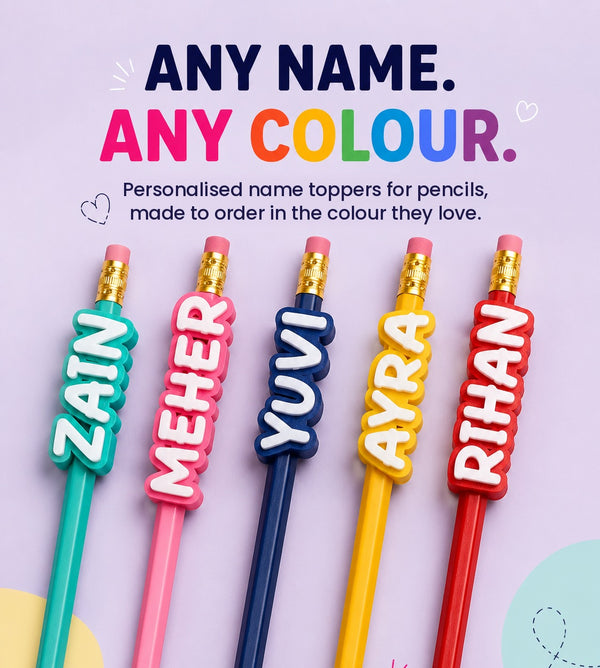 Custom Name Pencil Topper