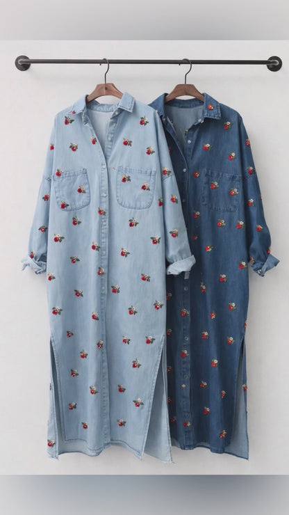 Classic oversized shirt floral