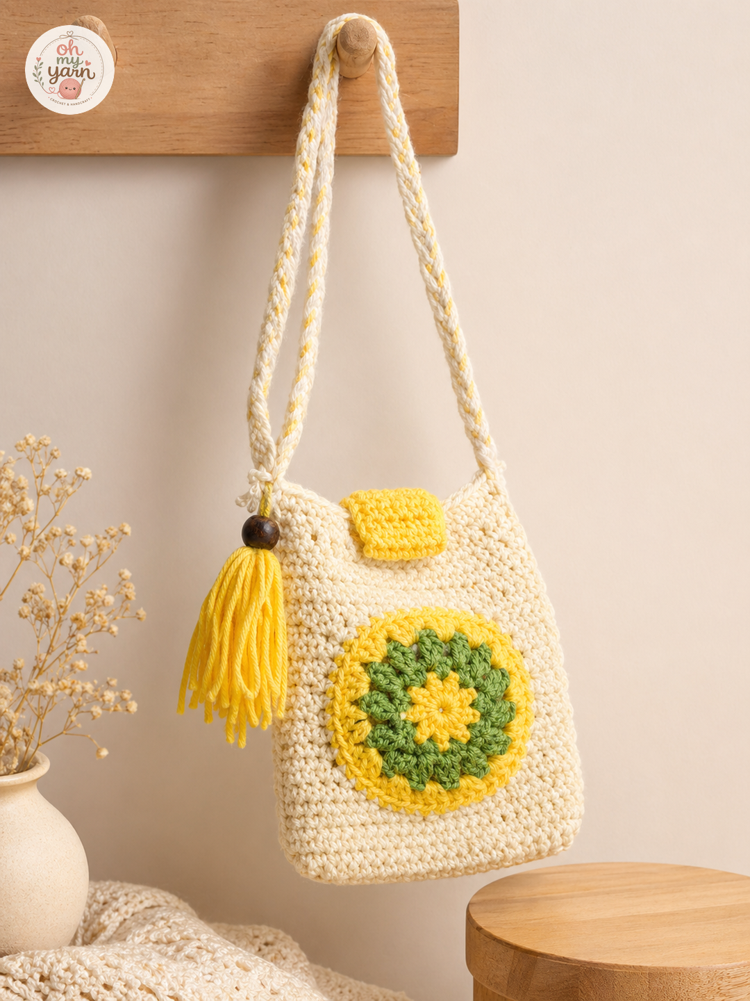 Granny Square Sunflower Sling — Studio